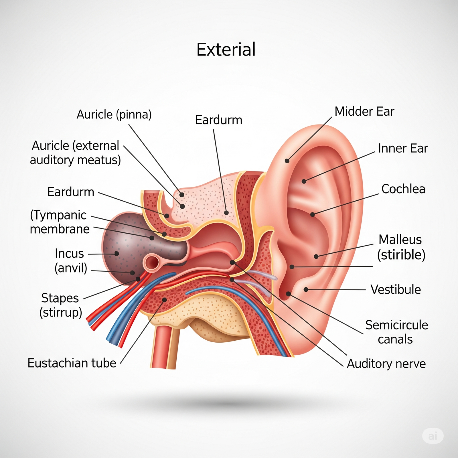  C9 Human Ear Diagram